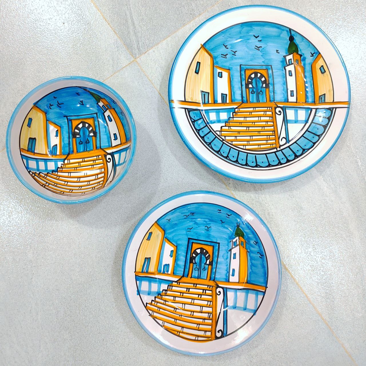 service de table Porte Bleue