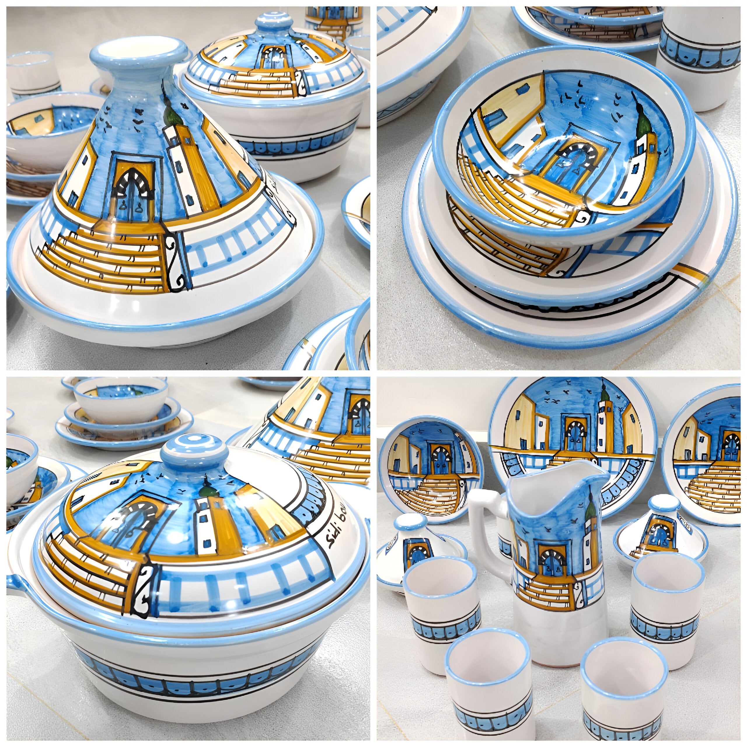 service de table Porte Bleue