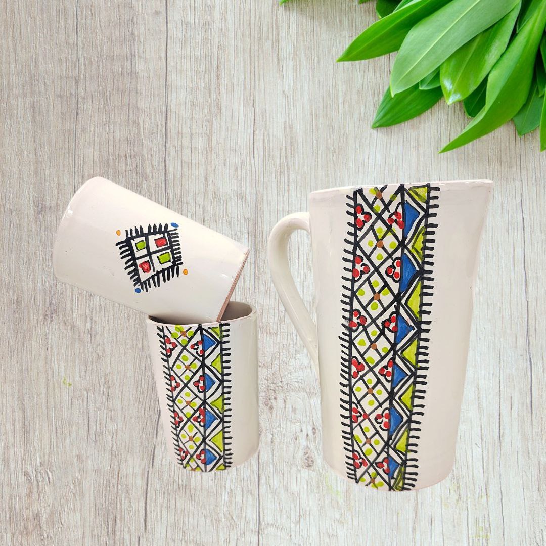 service de table tapis vert