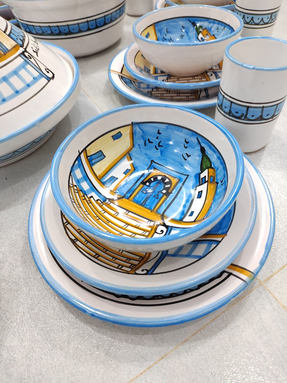 service de table Porte Bleue