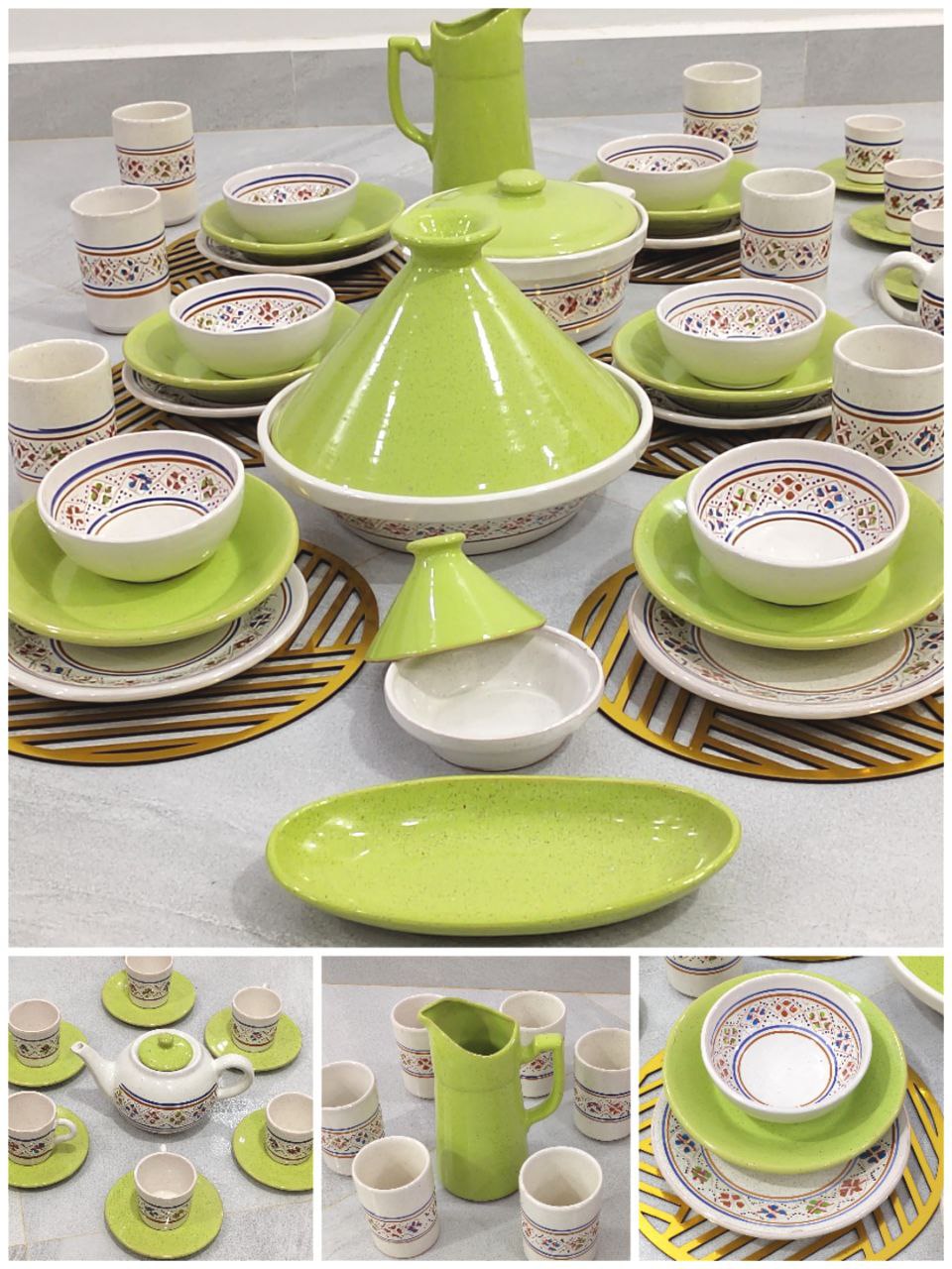 service de table grattage 46 pieces