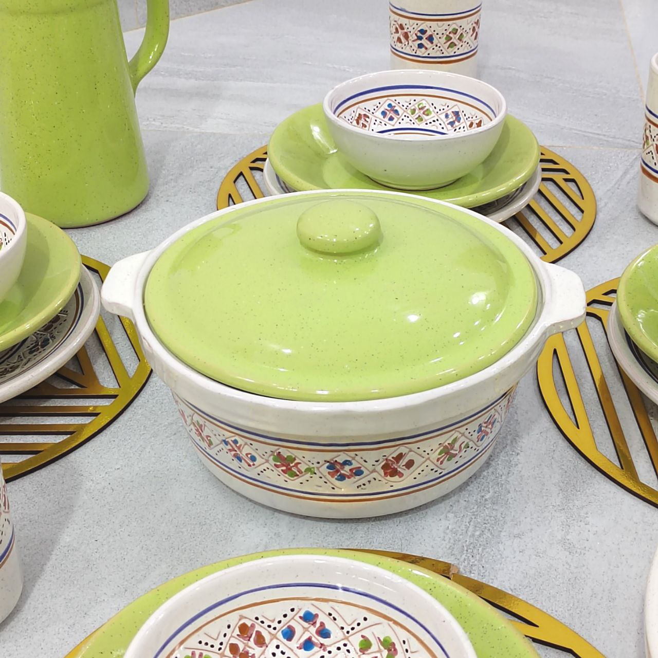 service de table grattage 46 pieces